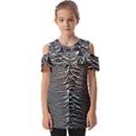 Joy Division Unknown Pleasures Pattern Fold Over Open Sleeve Top