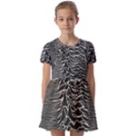 Joy Division Unknown Pleasures Pattern Kids  Short Sleeve Pinafore Style Dress