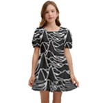 Joy Division Unknown Pleasures Pattern Kids  Short Sleeve Dolly Dress
