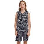 Joy Division Unknown Pleasures Pattern Kids  Basketball Mesh Set