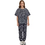 Joy Division Unknown Pleasures Pattern Kids  T-Shirt and Pants Sports Set