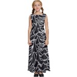 Joy Division Unknown Pleasures Pattern Kids  Satin Sleeveless Maxi Dress