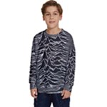 Joy Division Unknown Pleasures Pattern Kids  Crewneck Sweatshirt