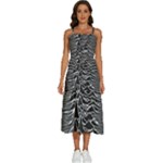 Joy Division Unknown Pleasures Pattern Sleeveless Shoulder Straps Boho Dress