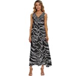 Joy Division Unknown Pleasures Pattern V-Neck Sleeveless Wide Leg Pants Overalls