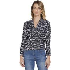 Women s Long Sleeve Revers Collar Cropped Jacket 
