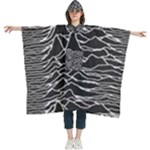 Joy Division Unknown Pleasures Pattern Women s Hooded Rain Ponchos
