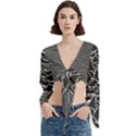 Trumpet Sleeve Cropped Top 