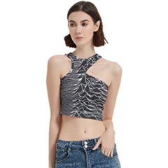 Joy Division Unknown Pleasures Pattern Cut Out Top from ArtsNow.com