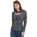 Women s Cut Out Long Sleeve T-Shirt 