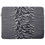 Joy Division Unknown Pleasures Pattern 17  Vertical Laptop Sleeve Case With Pocket