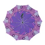 Colorful Labstract Wallpaper Theme Automatic Folding Umbrella with Case (Large)