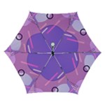 Colorful Labstract Wallpaper Theme Automatic Folding Umbrella with Case (Small)
