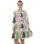 Christmas Trees Icons All Frills Dress