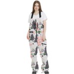 Christmas Trees Icons Women s Front Zip Ski And Snowboard Bib Pants