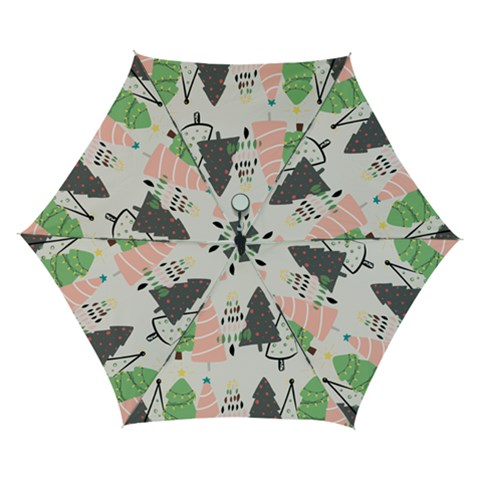 Christmas Trees Icons Automatic Folding Umbrella with Case (Small) from ArtsNow.com