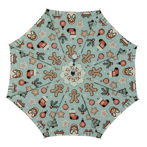 Christmas Cartoon Pattern Automatic Folding Umbrella with Case (Medium) from ArtsNow.com