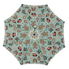 Christmas Cartoon Pattern Automatic Folding Umbrella with Case (Medium) from ArtsNow.com