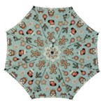 Christmas Cartoon Pattern Automatic Folding Umbrella with Case (Medium)