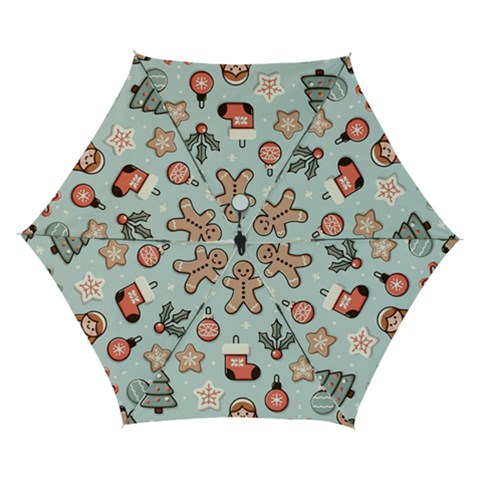 Christmas Cartoon Pattern Automatic Folding Umbrella with Case (Small) from ArtsNow.com