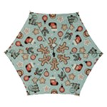 Christmas Cartoon Pattern Automatic Folding Umbrella with Case (Small)