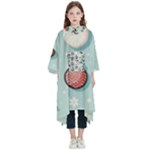 Christmas Decoration Angel Kids  Hooded Rain Ponchos