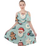 Christmas Decoration Angel Cut Out Shoulders Dress