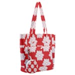 Christmas Snowflakes Background Pattern Everyday Shoulder Bag with Pouch Bag