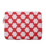 Christmas Snowflakes Background Pattern 13  Vertical Laptop Sleeve Case With Pocket