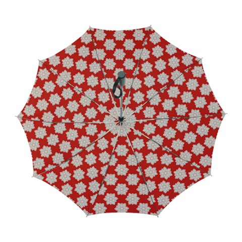 Christmas Snowflakes Background Pattern Automatic Folding Umbrella with Case (Large) from ArtsNow.com