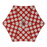 Christmas Snowflakes Background Pattern Automatic Folding Umbrella with Case (Small)