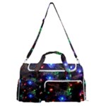 Christmas Lights Sports Gym Duffle Bag with Shoe Compartment