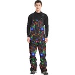Christmas Lights Men s Front Zip Ski And Snowboard Bib Pants