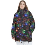Christmas Lights Women s Multi Pockets Zip Ski and Snowboard Waterproof Breathable Jacket