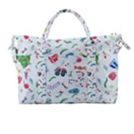 New Year Christmas Winter Pattern Carry-on Travel Shoulder Bag