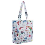 New Year Christmas Winter Pattern Everyday Shoulder Bag with Pouch Bag