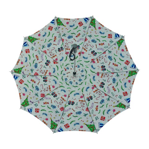 New Year Christmas Winter Pattern Automatic Folding Umbrella with Case (Large) from ArtsNow.com