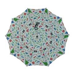 New Year Christmas Winter Pattern Automatic Folding Umbrella with Case (Large) from ArtsNow.com