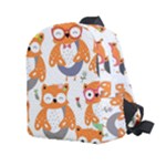 Cute Colorful Owl Cartoon Seamless Pattern Kids  Age 2-4 Lightweight Preschool Backpack