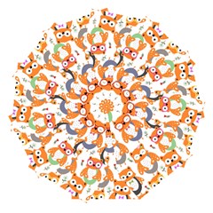 Cute Colorful Owl Cartoon Seamless Pattern Automatic Folding Umbrella with Case (Large) from ArtsNow.com