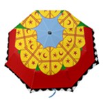 Flag Of The Mapuches Folding Umbrellas