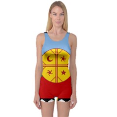 One Piece Boyleg Swimsuit 