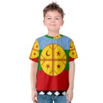 Flag Of The Mapuches Kids  Cotton T-Shirt