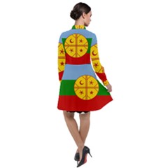 Long Sleeve Chiffon Shirt Dress 