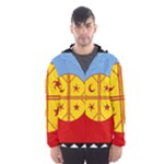 Flag Of The Mapuches Men s Hooded Windbreaker