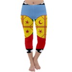 Flag Of The Mapuches Capri Winter Leggings 