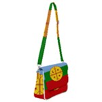 Flag Of The Mapuches Shoulder Bag with Back Zipper