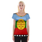 Flag Of The Mapuches Cap Sleeve Top