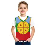 Flag Of The Mapuches Kids  Basketball Tank Top