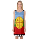 Flag Of The Mapuches Sleeveless Satin Nightdress